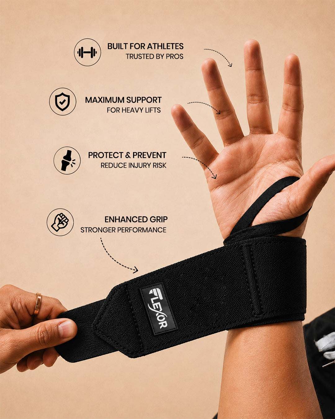 18’’ Wrist Wraps - Flexible