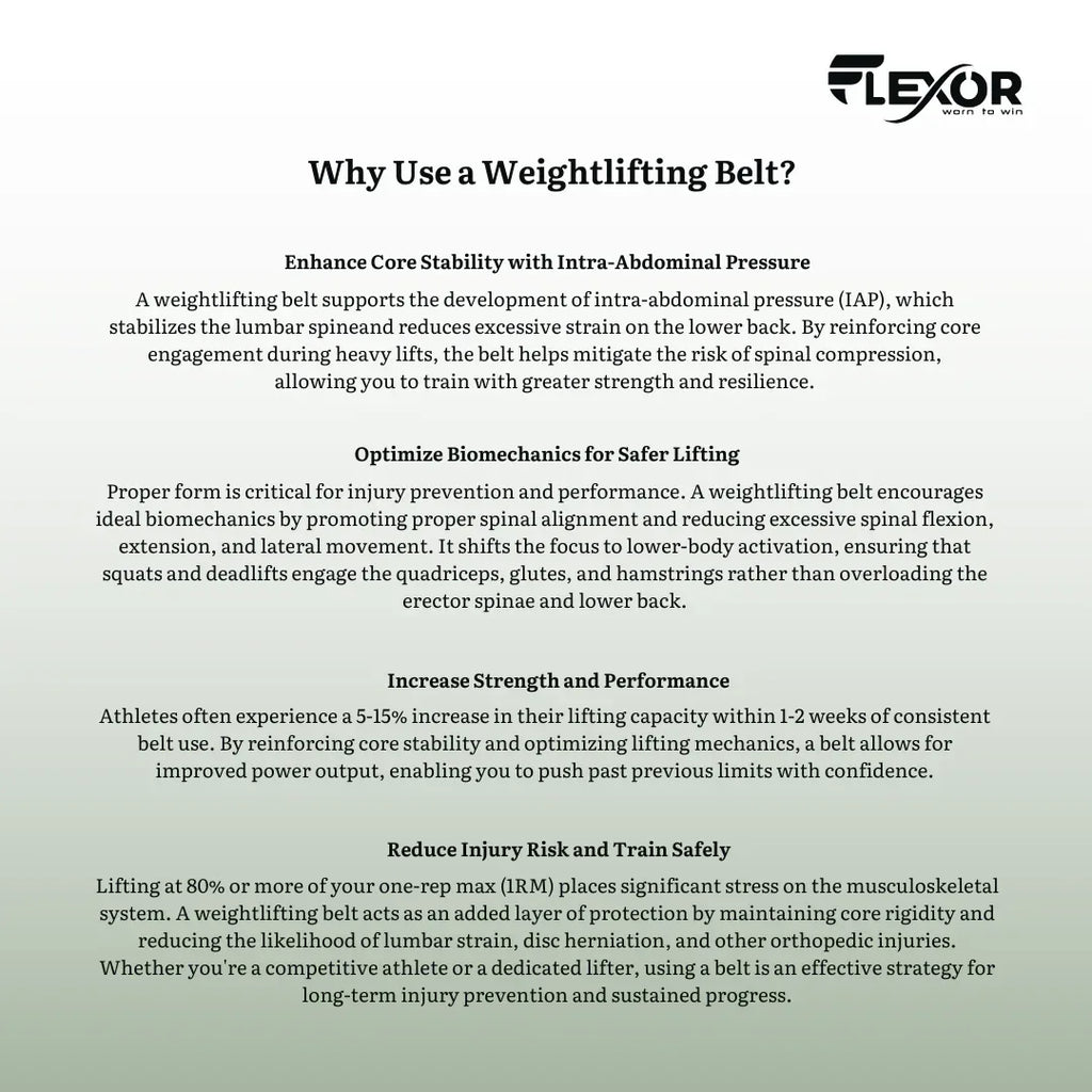 10mm White-Belt White-Buckle Powerlifting Lever Belt - Flexor