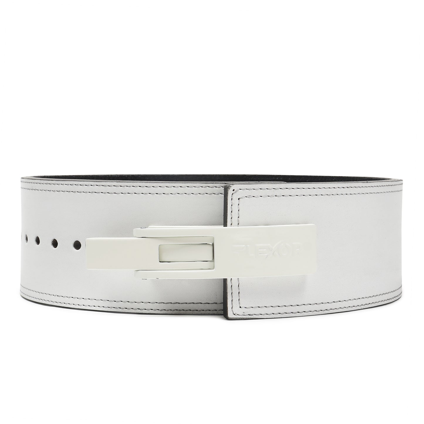 10mm White-Belt White-Buckle Powerlifting Lever Belt