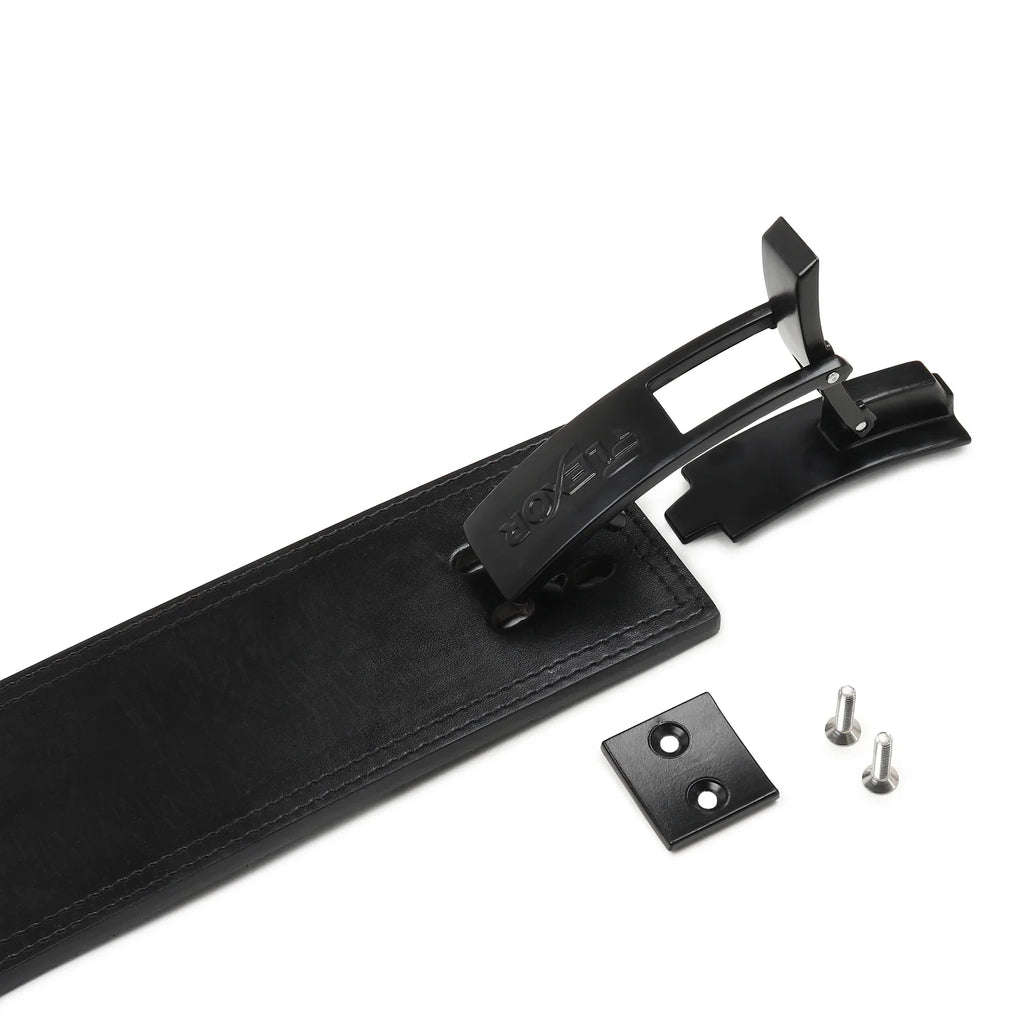 10mm All Black Powerlifting Lever Belt - Flexor
