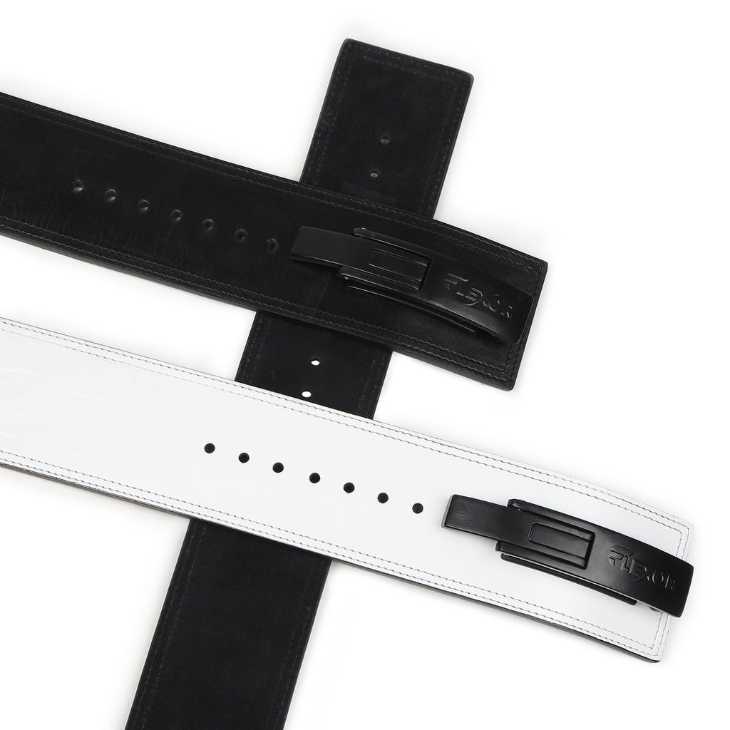 10mm White + Black Lifting Lever Belt
