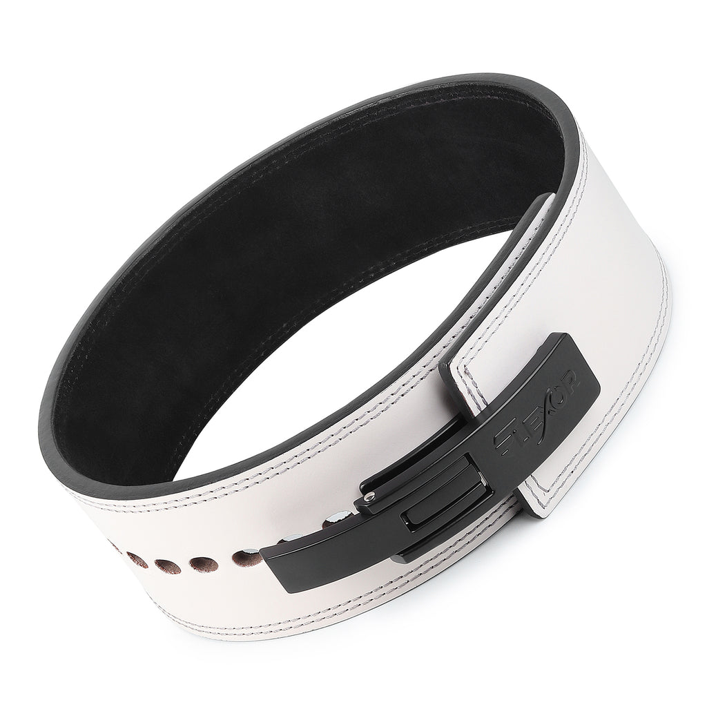 10mm White + Black Lifting Lever Belt