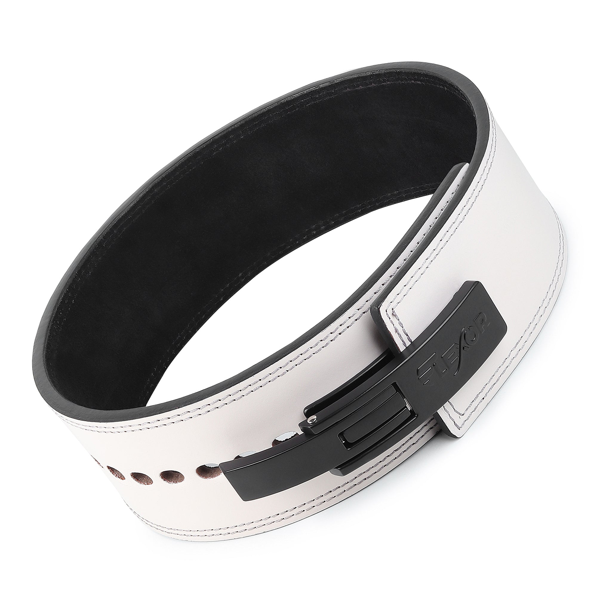 10mm White + Black Lifting Lever Belt