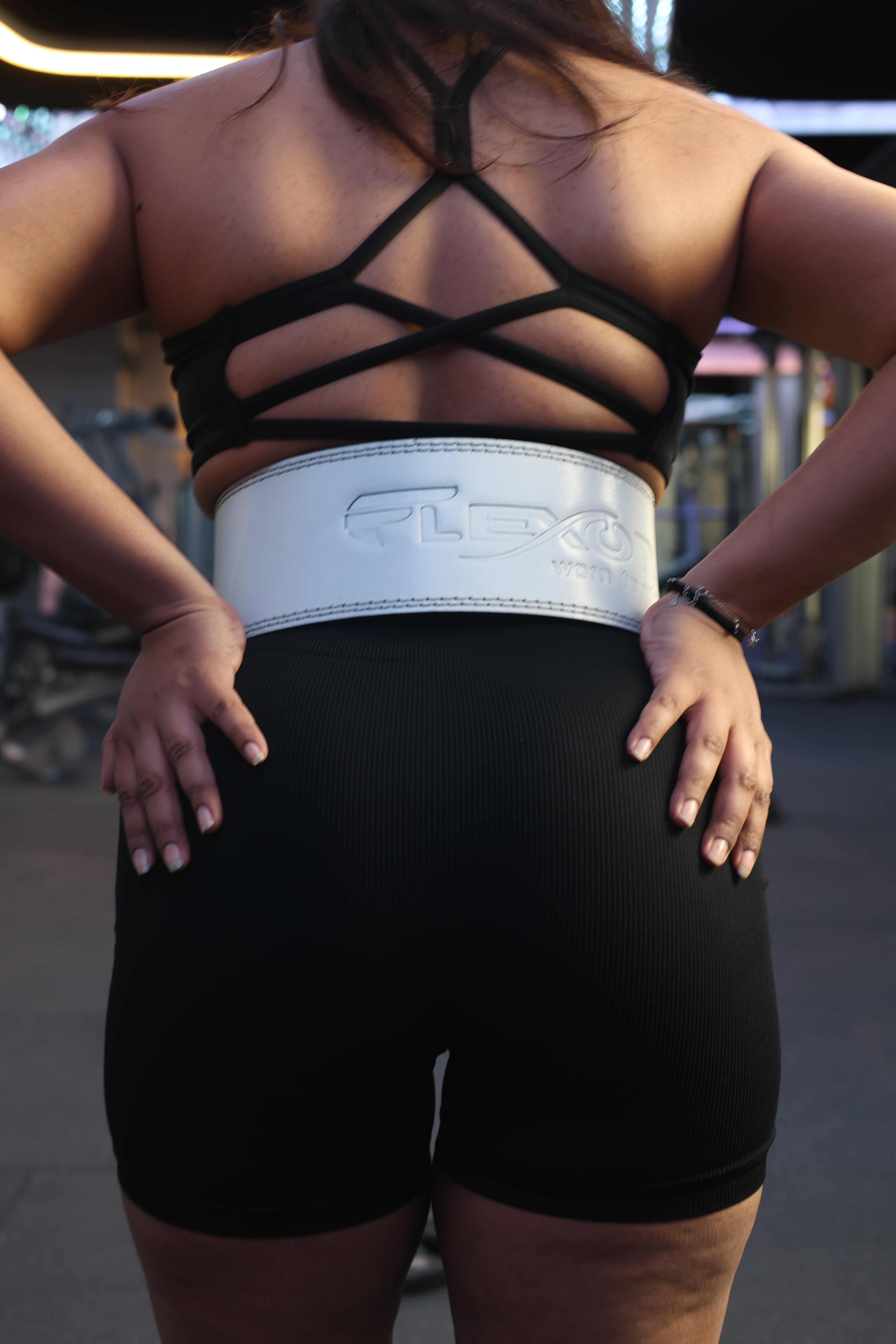 10mm Micro-Adjustable Lever Belt - White