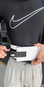 10mm White + Black Lifting Lever Belt